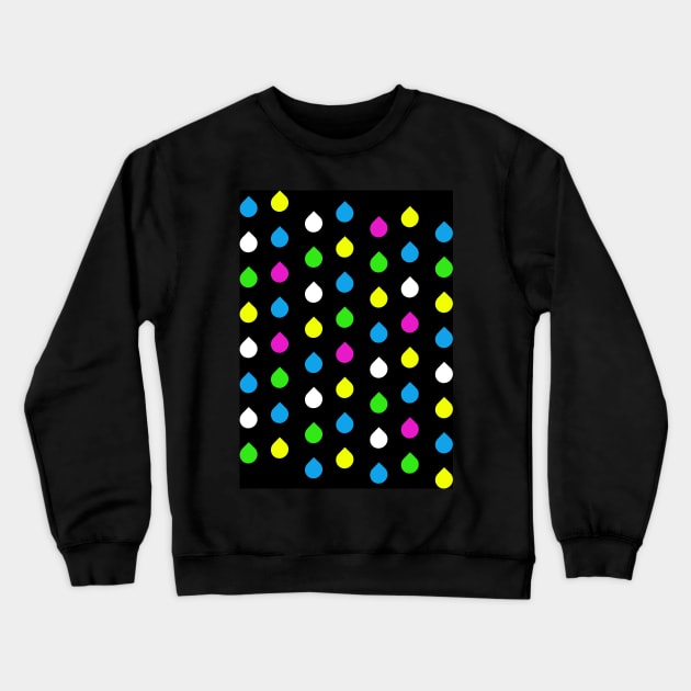 Multicolor Rain Crewneck Sweatshirt by yayor